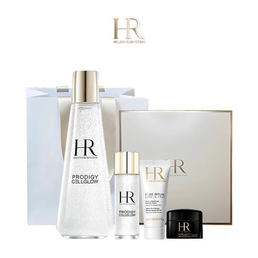 【全球购A义乌】【H专享】送礼盒礼袋HR赫莲娜「小露珠饱满水」情人节礼盒（小露珠200ml+小露珠30ml+洁面20ml+黑绷带晚霜5ml） 商品图0