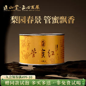 正山堂骏眉中国正心发展 管蜜红 骏眉红茶正宗特级茶叶罐装50g