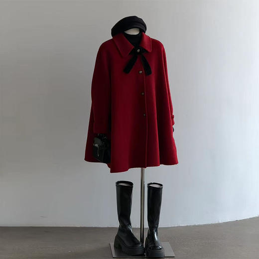 裁缝学苑AQ601翻领斗篷外套双面羊绒大衣纸样羊毛大衣女装服装打板裁剪图 商品图1