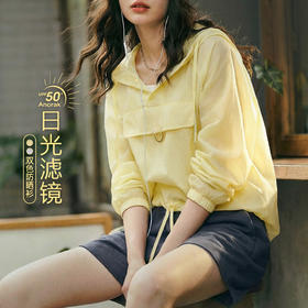 马登山系超轻薄款速干透气宽松套头防晒服卫衣半透明上衣罩衫女夏