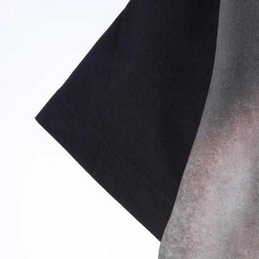 9026SDSA男装2026新款高贵轻奢渐变晕染撞色短袖T恤抽象印花高街上衣 商品图3