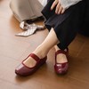 【服饰/饰品】2026法式韩版赫本风芭蕾平底小单鞋百搭不累脚新款软底一字带玛丽珍鞋2513 商品缩略图0