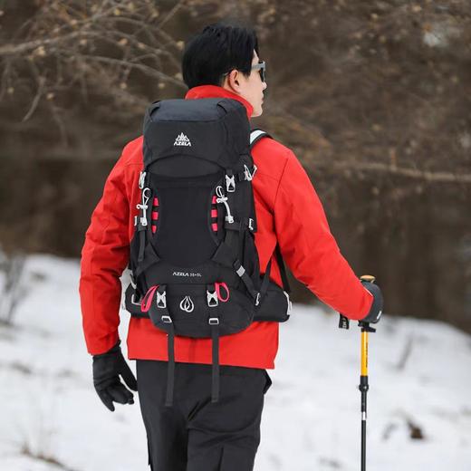 【赠防雨罩】阿泽拉/40L户外登山包徒步运动出行大容量双肩包轻便露营爬山运动背包 商品图4