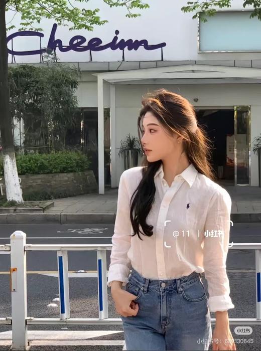 Ralph Laure*n 拉夫劳*伦小马亚麻衬衫 商品图13