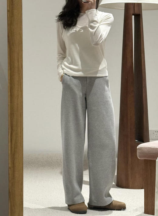 【高品质私服】【IC双面布阔腿裤】利落流畅版型自带长腿滤镜，藏肉又显高G1686-CC【无标出货 介意慎拍】 商品图1