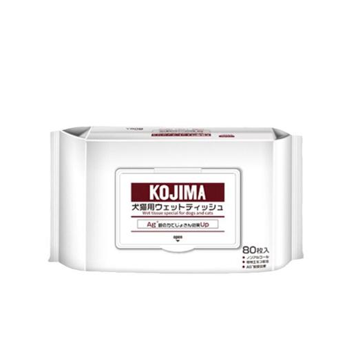 包邮Kojima宠物湿巾猫咪专用幼猫去泪痕擦脚全身狗狗通用纸巾80抽 商品图4
