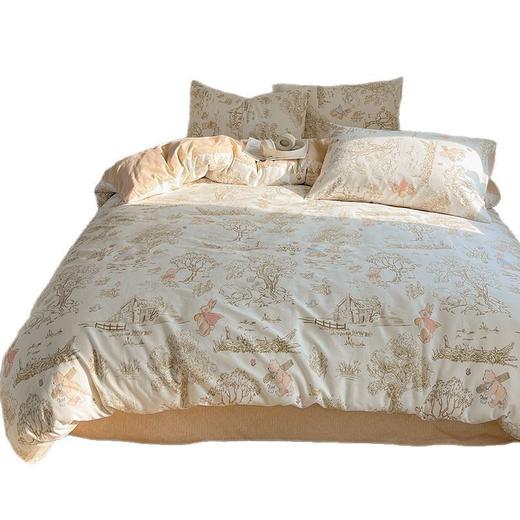 【可爱卡通全棉四件套】纯棉床单被套 AB版植物花卉春秋学生宿舍三件套 商品图4