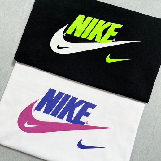 （小眠专属）【奥莱特卖场直发】Nike双钩字母印花短袖T恤 男女同款  透气舒适 商品图0