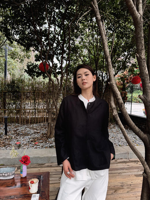 【中式之美】噢蜜ooomeooo葫芦刺绣棉麻外套 商品图9