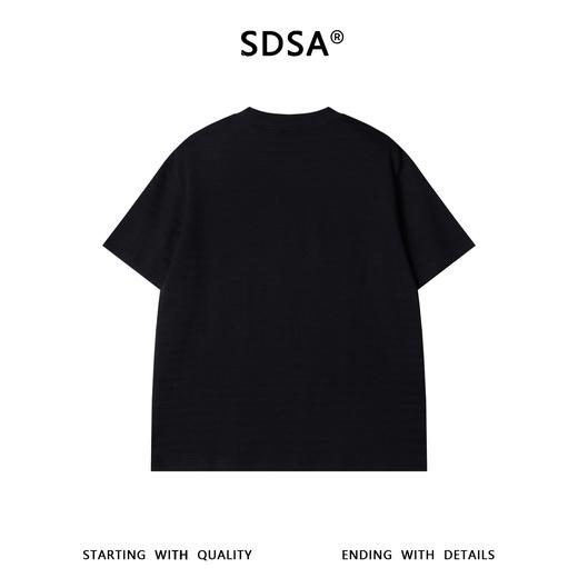 SDSA男装2026新款高贵轻奢极简风纯色提花圆领短袖T恤百搭休闲潮 商品图4