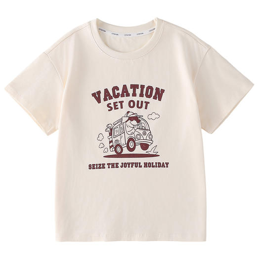 【10A抗菌纯棉】棉花堂夏款小狗巴士绵绵童装短袖T恤 --FA61120 商品图12