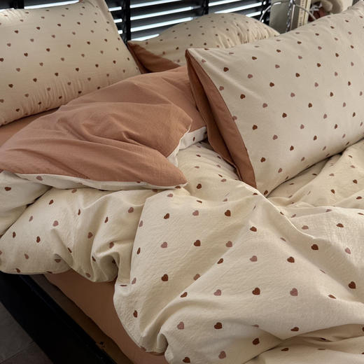 韩国有氧沐纱棉四件套亲肤柔软四季款裸睡双层纱套件 商品图8