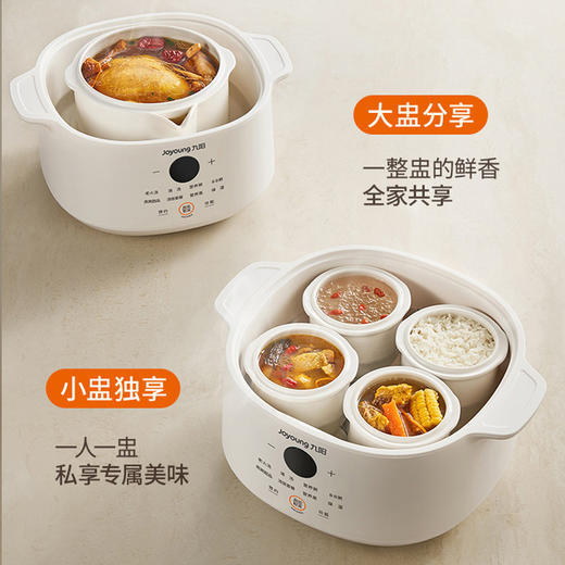 九阳电炖锅隔水炖婴儿辅食锅宝宝煮粥燕窝煲汤锅一锅五胆陶瓷炖盅 商品图7