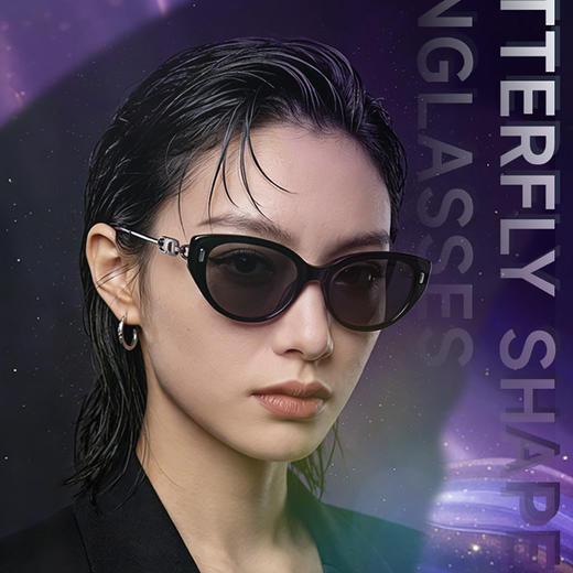 【E】ZERSER姿森网红新款猫眼立体鼻托偏光太阳镜5082，7833 商品图3