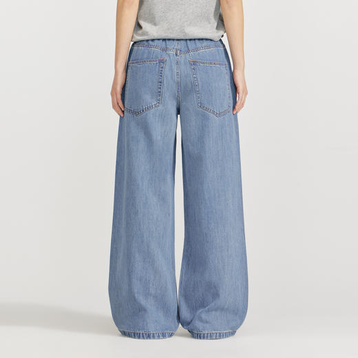 笛莎Deesha 2026年夏季新款青少年冰肤棉凉感牛仔阔腿裤裤子 商品图4