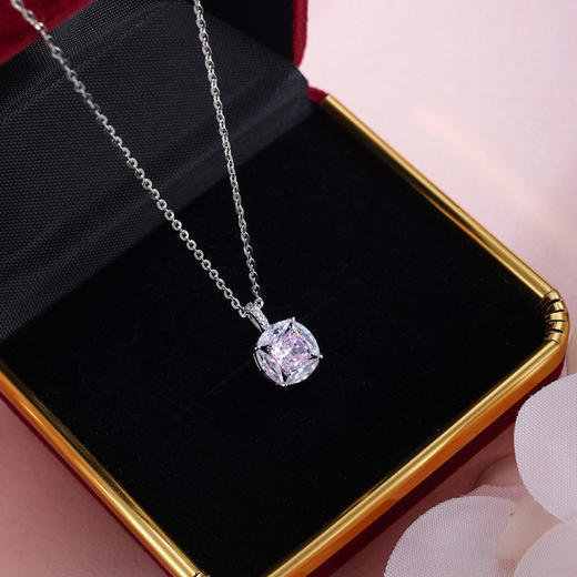 子佩集【粉红心绪】S925银套链【YL-7928103】锆石项链2509 商品图3
