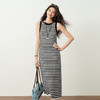 【严选】诗凡黎连衣裙条纹黑白弹力亲肤裙子女2026春夏新款时髦百搭背心式7H3390751 商品缩略图3
