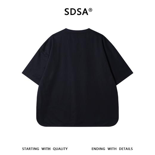 RY39059SDSA男装2026新款高贵轻奢韩系纯色抽绳系带短袖T恤百搭舒适上衣 商品图5