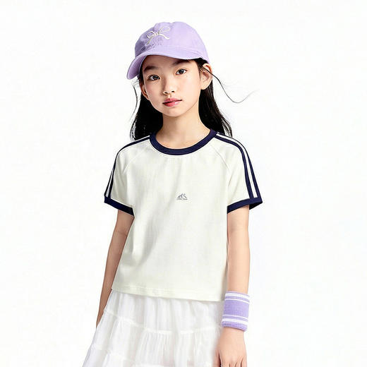 女童圆领短袖针织衫夏季新款安奈儿童装EG621799 商品图1