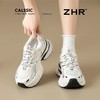 ZHR则则厚底7.3CM内增高老爹鞋女2025夏季网面透气银色休闲运动鞋 商品缩略图1