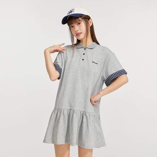 笛莎Deesha 2026年夏季新款青少年拼接格纹连衣裙裙子 商品图1