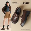 ZHR则则厚底乐福鞋增高5cm英伦单鞋女2025新款小皮鞋通勤女鞋 商品缩略图1