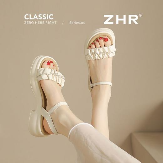 ZHR则则厚底凉鞋女外穿2025新款夏季网红仙女增高配裙子百搭女鞋 商品图8