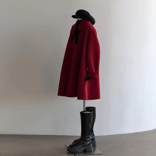 裁缝学苑AQ601翻领斗篷外套双面羊绒大衣纸样羊毛大衣女装服装打板裁剪图 商品图4