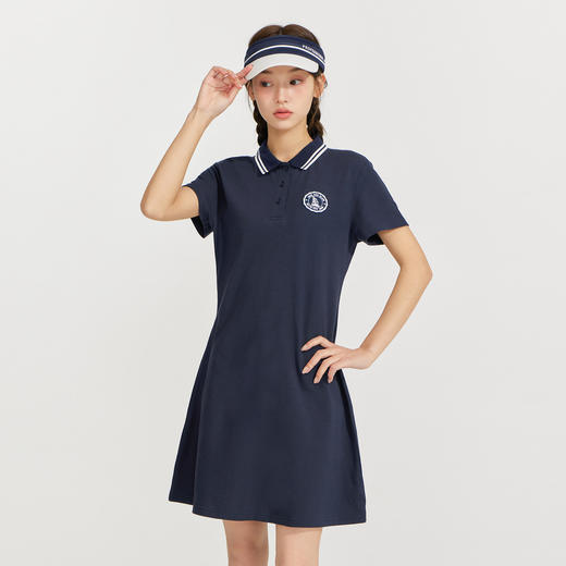 笛莎Deesha 2026年夏季新款青少年学院风刺绣标连衣裙裙子 商品图1