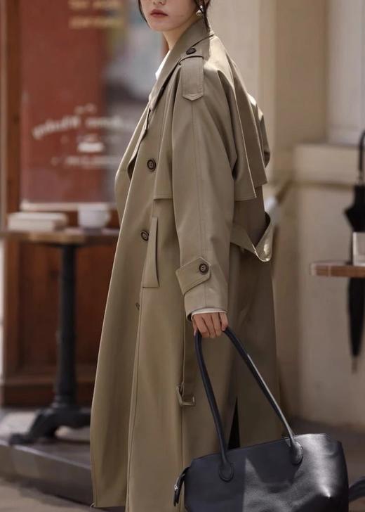 【大女主气质长款风衣】全部进口客供面料，质感超级棒！有型挺括！穿起来特别有范WD 商品图12