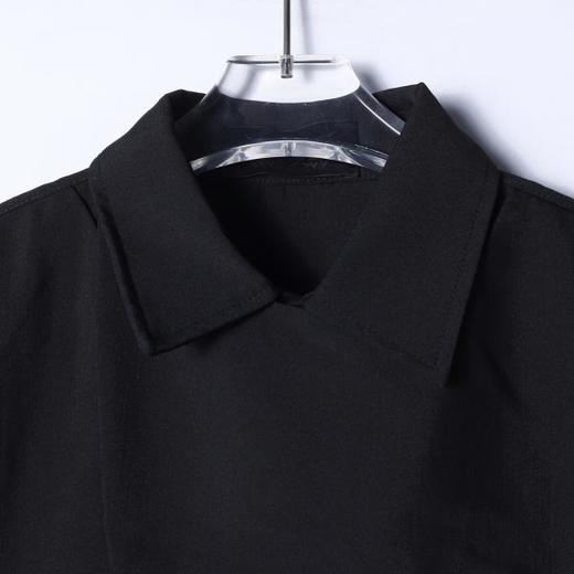 SDSA男装2026新款轻奢时尚假两件短袖衬衫不规则剪裁衬衣百搭 商品图1