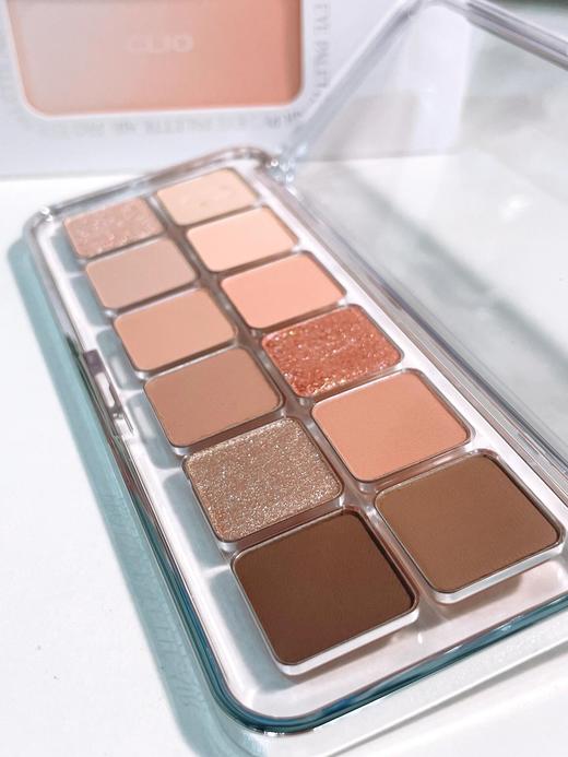 韩国clio眼影12色日常通勤蜜瓜盘01色02新手亮片珂莱欧眼影盘 商品图4