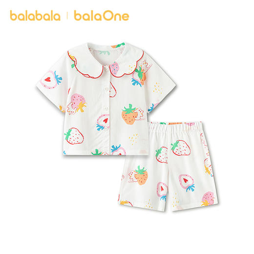 巴拉巴拉宝宝睡衣套装夏季空调服防着凉儿童家居服薄款舒适亲肤萌 商品图4