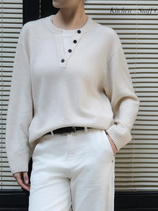 【高品质私服】【MC羊毛假两件套头衫】慵懒中又带着利落筋骨，显瘦又显气质G1711-CC【无标出货 介意慎拍】 商品图0