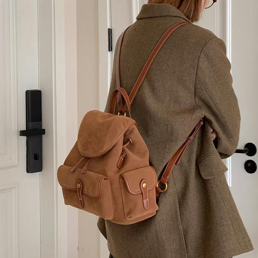 裁缝学苑AH132复古双肩包纸样女装大容量通勤背包斜挎包样板图纸 商品图2