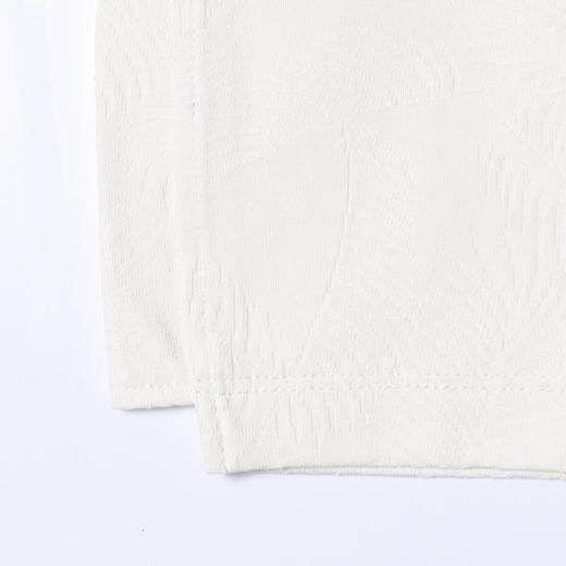 SDSA男装2026新款高贵轻奢极简风纯色花卉提花圆领短袖T恤百搭 商品图3