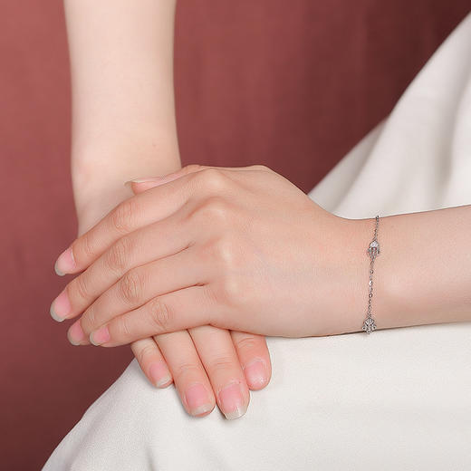 【招财葫芦】S925纯银镀金算盘葫芦招财手链【CW-SL12016】 商品图3