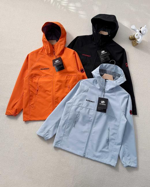 梦犸象男女同款户外运动连帽冲锋衣外套 商品图0