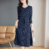 休闲波点连衣裙女春夏2026新款简约大方大码胖mmT恤裙子减龄百搭 商品缩略图3