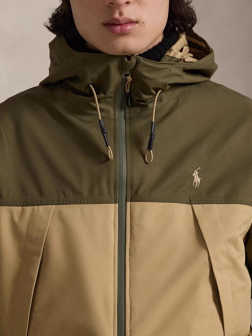 压胶工艺+双拉链设计，软壳冲锋衣一枚。户外登山连帽夹克E031788 商品图9