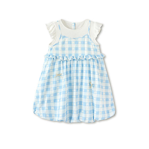 巴拉巴拉童装连衣裙宝宝裙子女童2026新款夏假两件花苞裙甜美可爱 商品图4