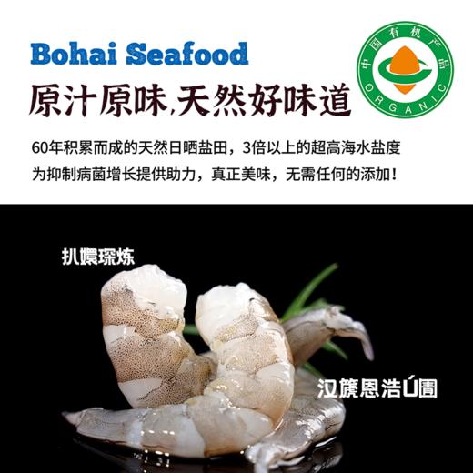 【有机虾仁】鲜冻白对虾大虾仁无虾线鲜甜紧实500g*2盒（夏季加冰） 商品图2