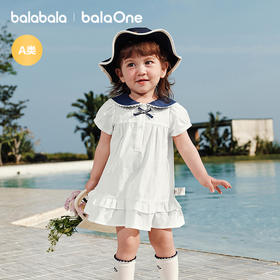 【balaOne】巴拉巴拉宝宝裙子婴儿连衣裙2026新款甜美文艺学院风