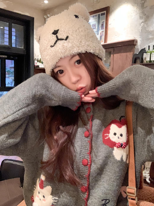 <曾小咸推荐>3.18现货秒杀 ！微信超特价！韩系小猫刺绣毛衣 日常199.99 立减110 秒杀89.99！！ 商品图10