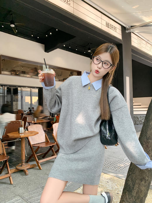 <曾小咸推荐>3.19现货秒杀 ！微信超特价！毛织包臀半裙 日常129.99 立减70 秒杀59.99！！ 翻领假两件毛衣 日常189.99 立减110 秒杀79.99！！ 商品图8