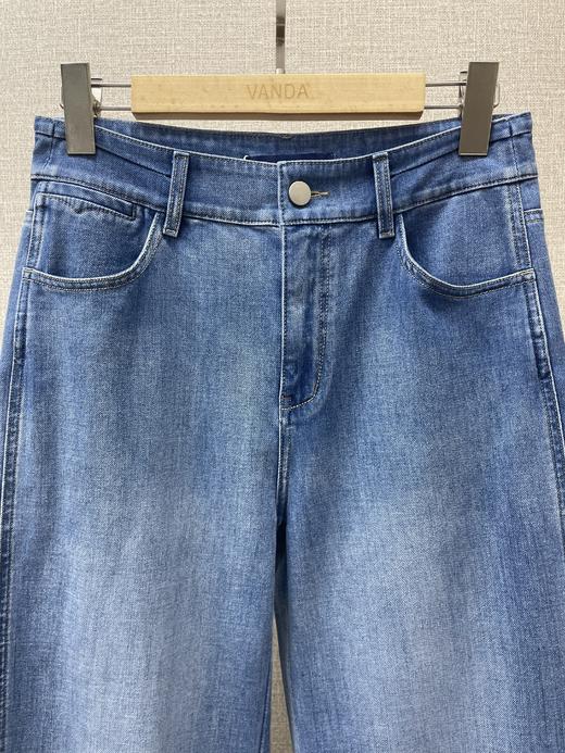 四面弹牛仔窄筒裤 商品图1