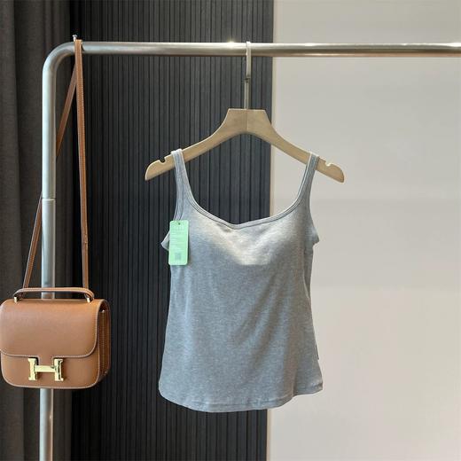 直发【C6240】优可丝升级~一体杯带胸垫宽螺纹吊带背心美背 商品图3