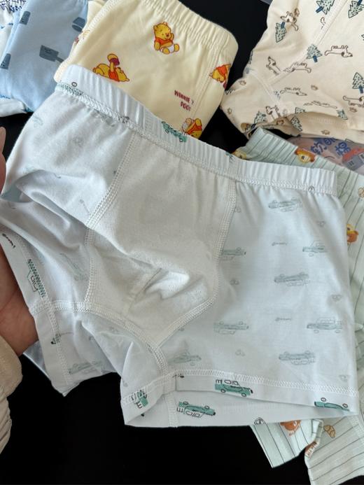 💰原价59.9/盒，现开团49.9/2盒❗🐮线下品牌货！【M260156线下品牌货10A莱卡抑菌软眠棉内裤】‼️✔️给娃选内裤千万不能将就！一盒三条装！花色随机发🉑选男女生！ 商品图6