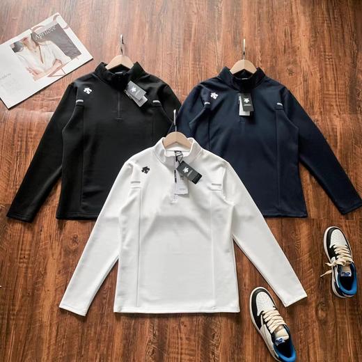 F031880春季新款半拉链运动长袖男户外健身投篮速干上衣打底衫 商品图0