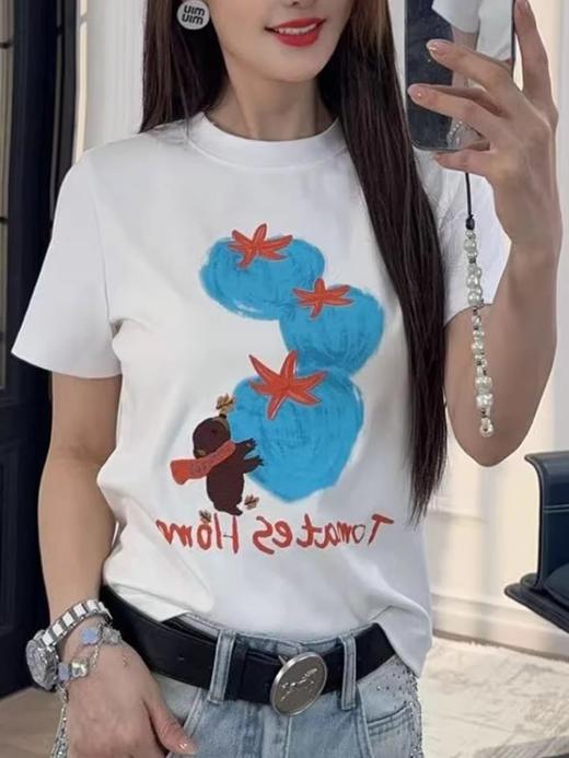 熊🐻抱番茄短袖T恤 商品图6